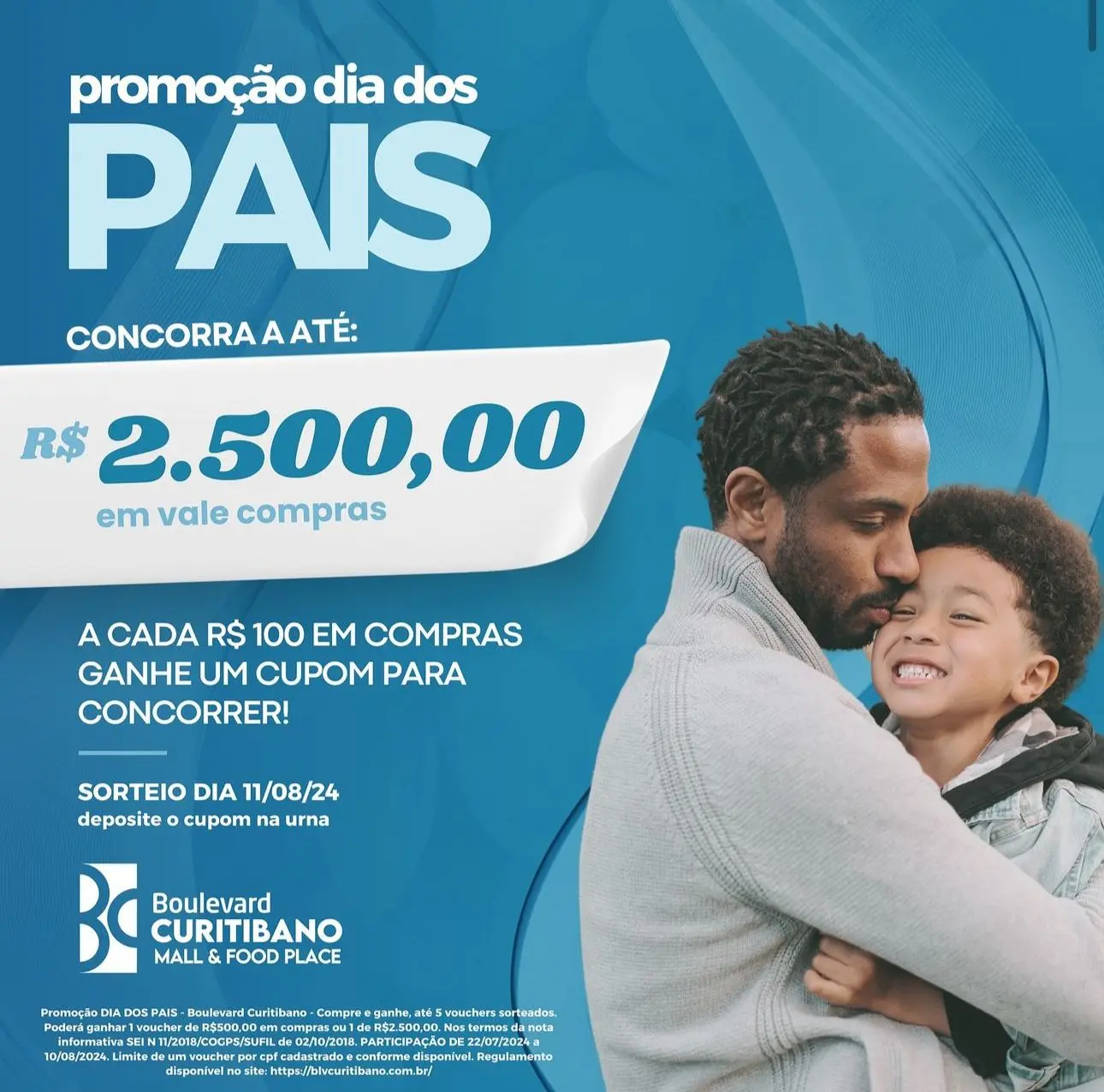 Promoção Dia dos Pais no Boulevard Curitibano